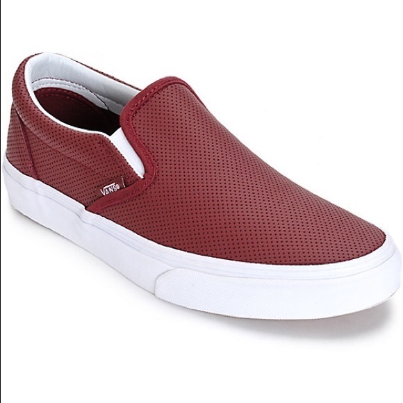 burgundy vans